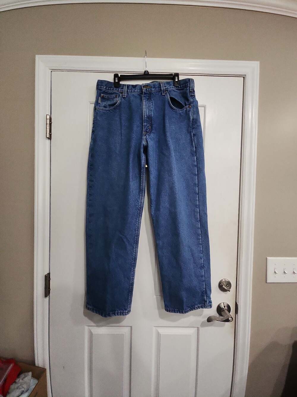 Carhartt Flannel-Lined Denim Jeans Relaxed Fit 36x30
